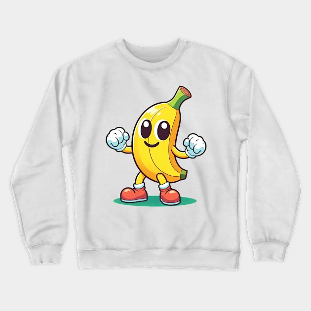 Silly Banana Buddy Crewneck Sweatshirt by T-Shirt Paradise